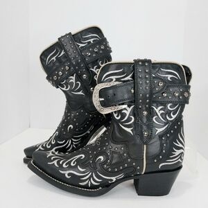 JB Dillon Reserve  Embroidered western‎ boots, NWT, Size 6